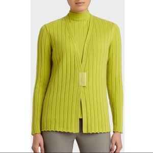 Lafayette 148 100% Cashmere Sweater Cardigan
